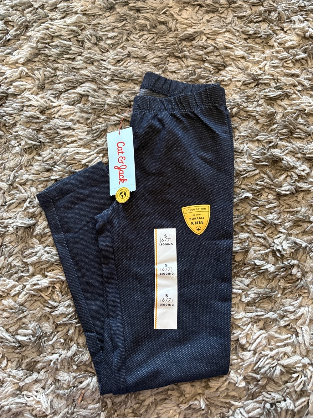 Cat & Jack Dark Blue Faux Denim Leggings